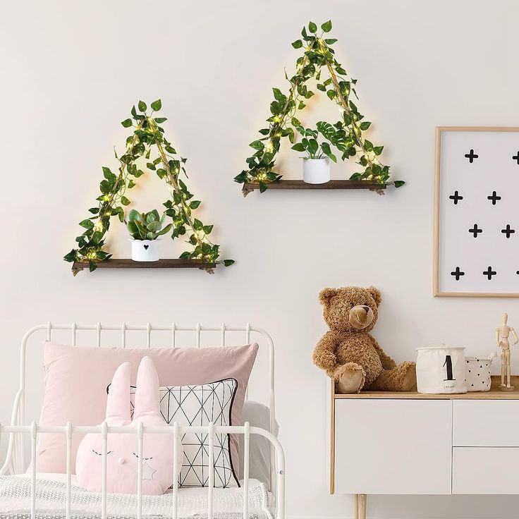 رف حائط ديكوري بإضاءة نباتية LED - الصورة 8