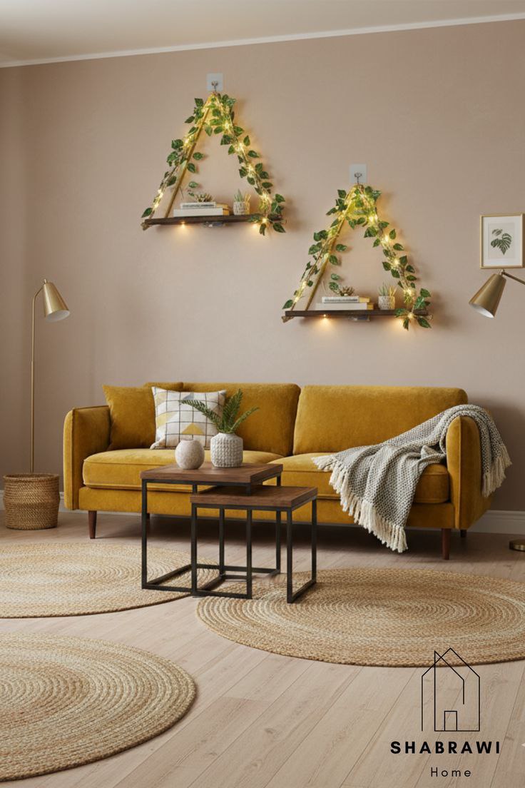 رف حائط ديكوري بإضاءة نباتية LED - الصورة 7