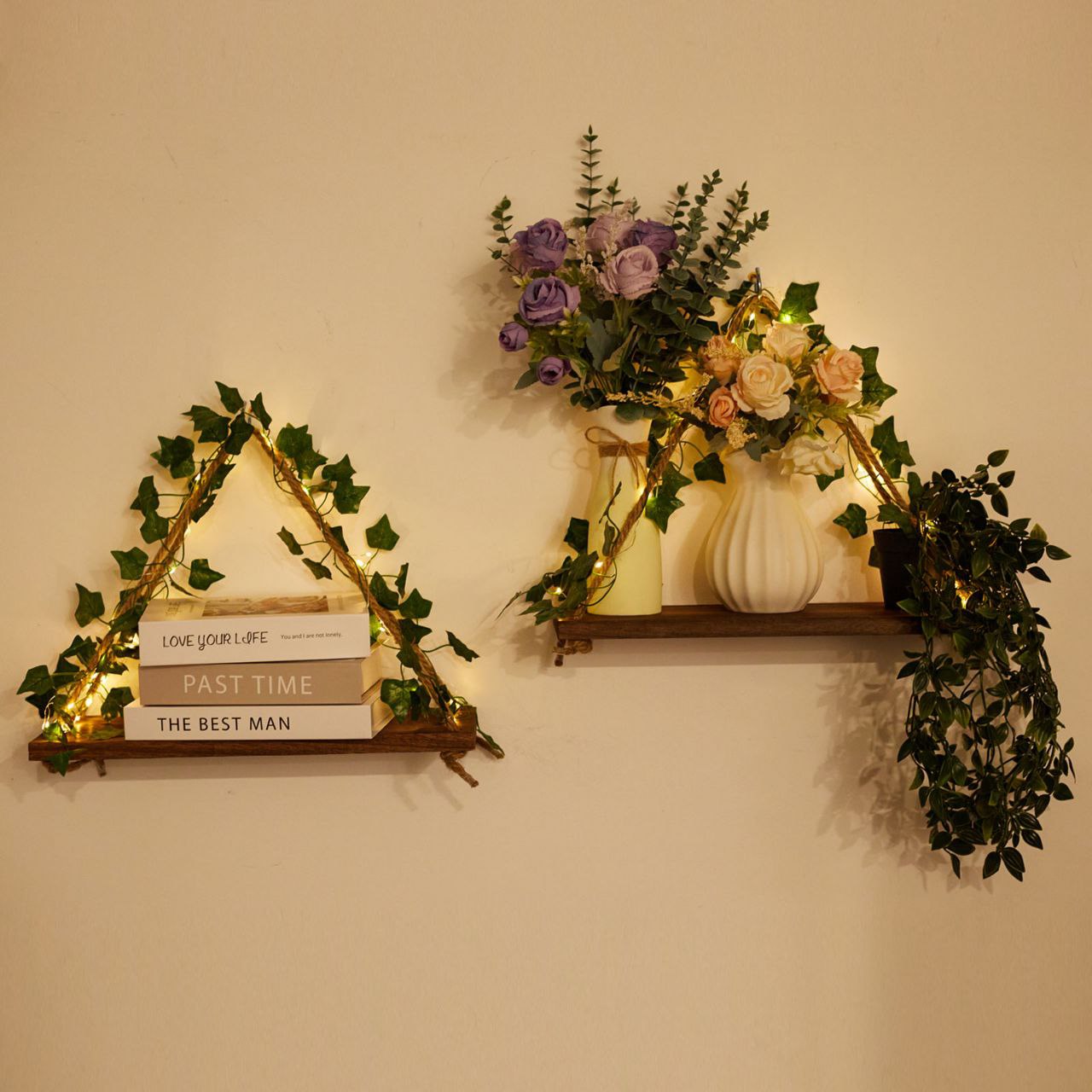 رف حائط ديكوري بإضاءة نباتية LED - الصورة 9