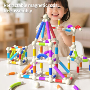 العصيان المغناطيسية المطاطية 42 قطعة