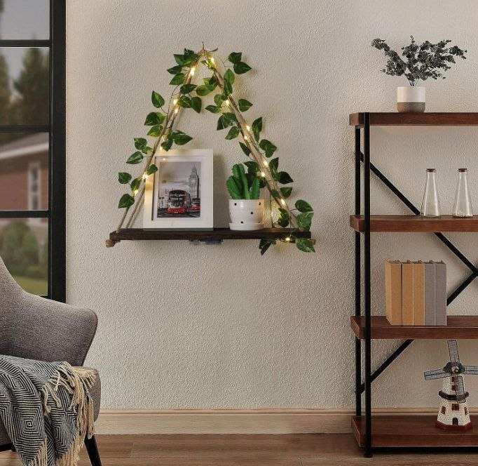 رف حائط ديكوري بإضاءة نباتية LED - الصورة 5